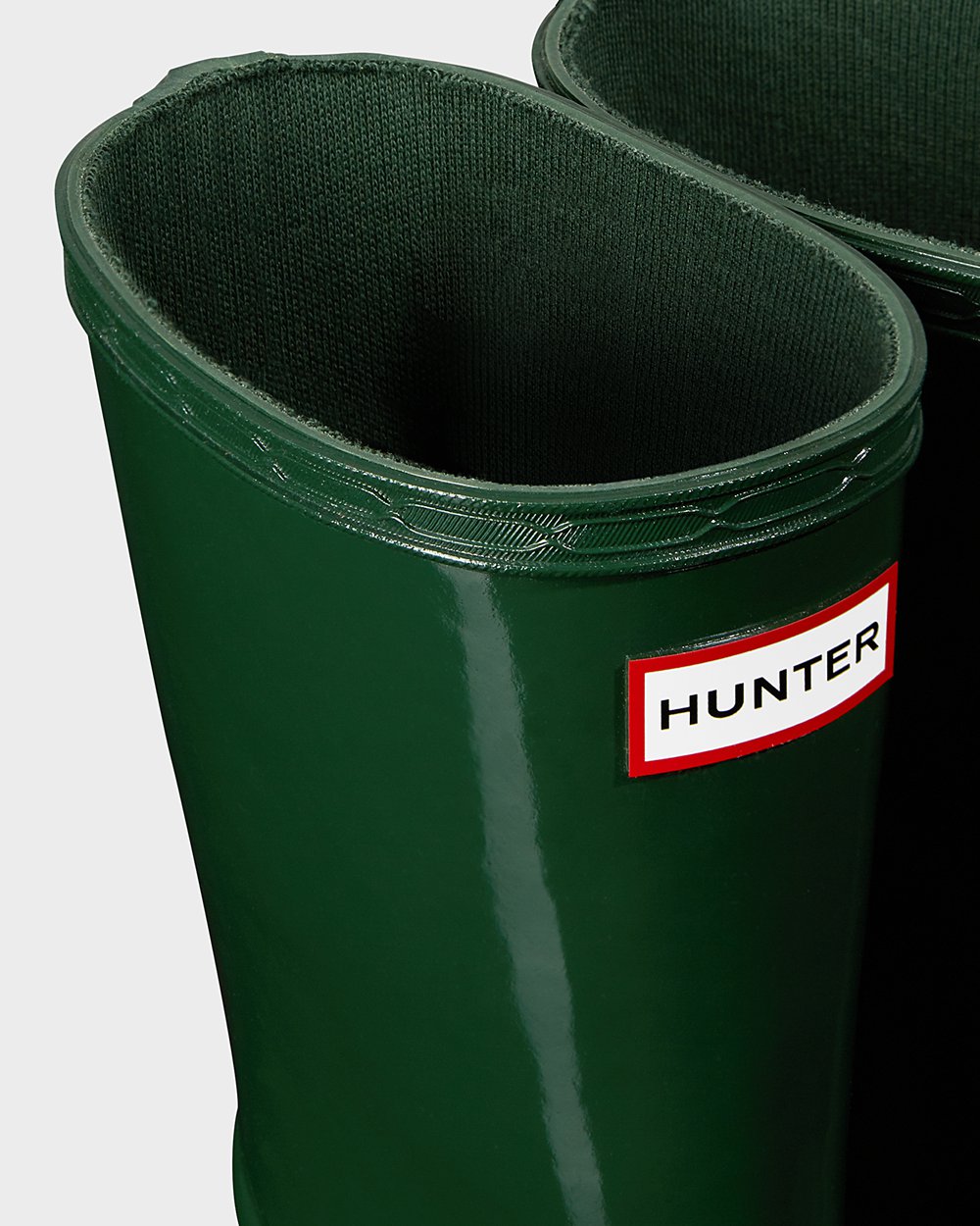 Hunter Niños Original First Classic Gloss - Botas de Lluvia Verde - 925-VGMAJS